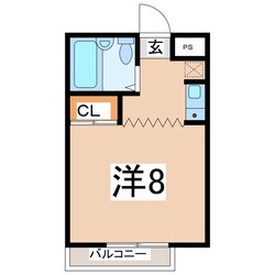 郡山駅 徒歩18分 1階の物件間取画像